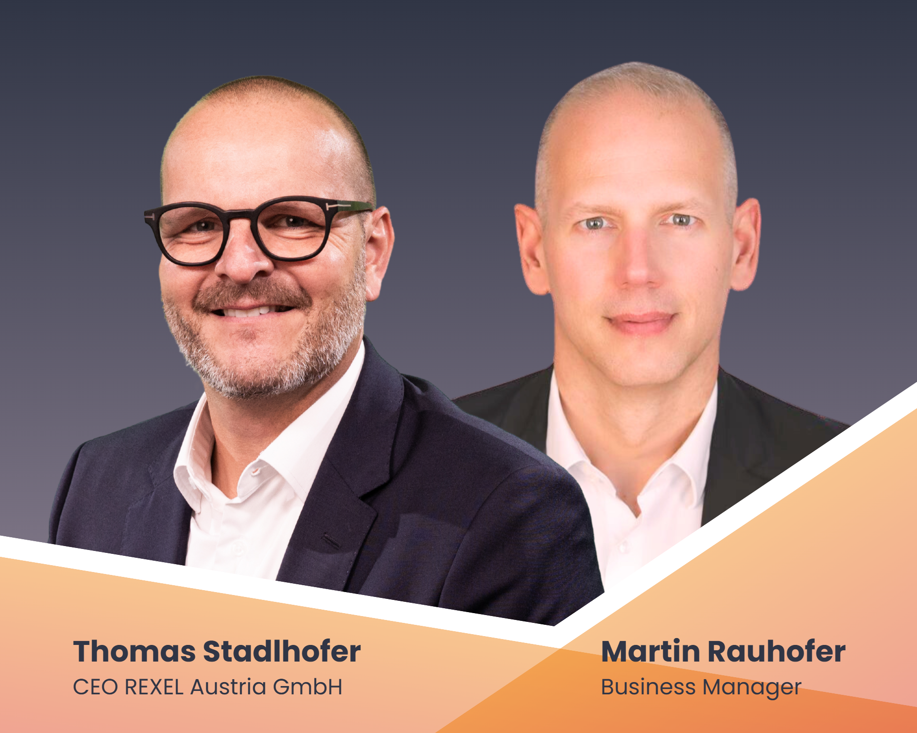 Gastgeber Thomas Stadlhofer und Martin Rauhofer