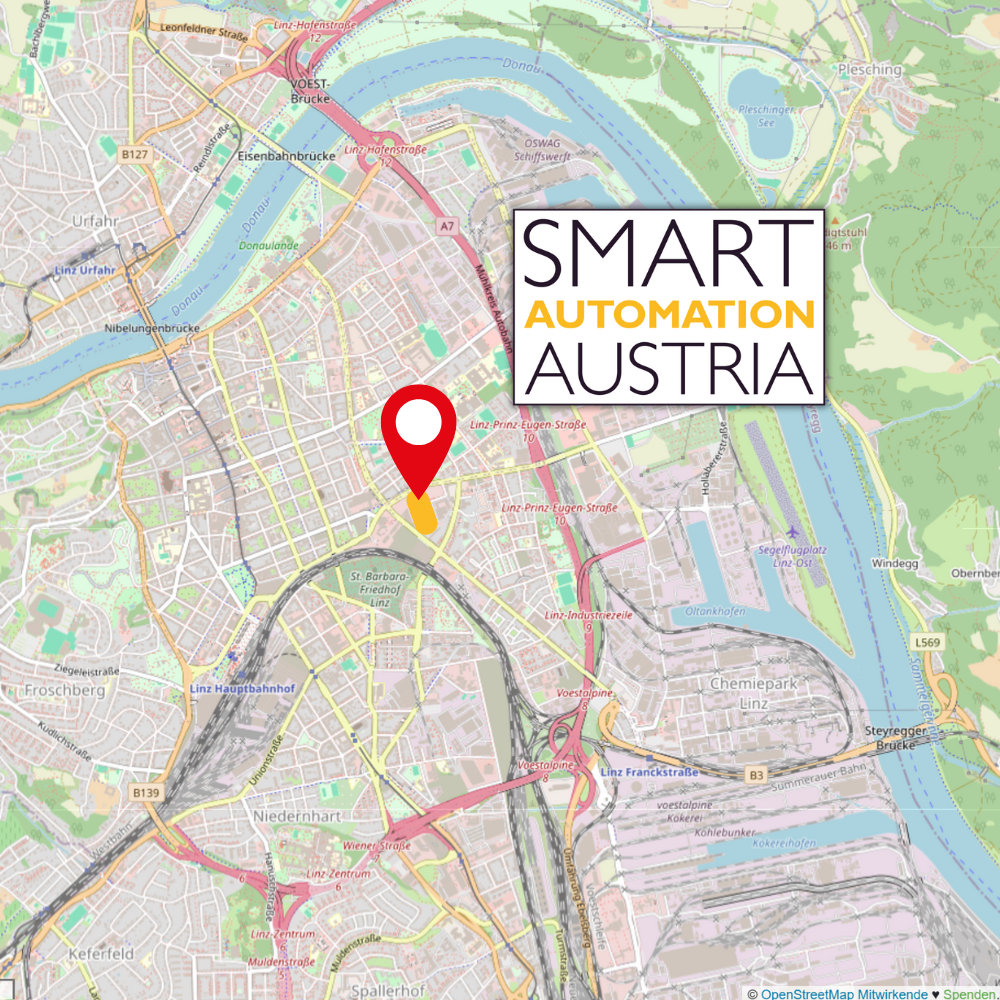 Anfahrtsplan Design Center Linz - OpenStreetMap openstreetmap.org/copyright