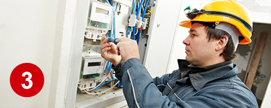 Einbau und Vernetzung