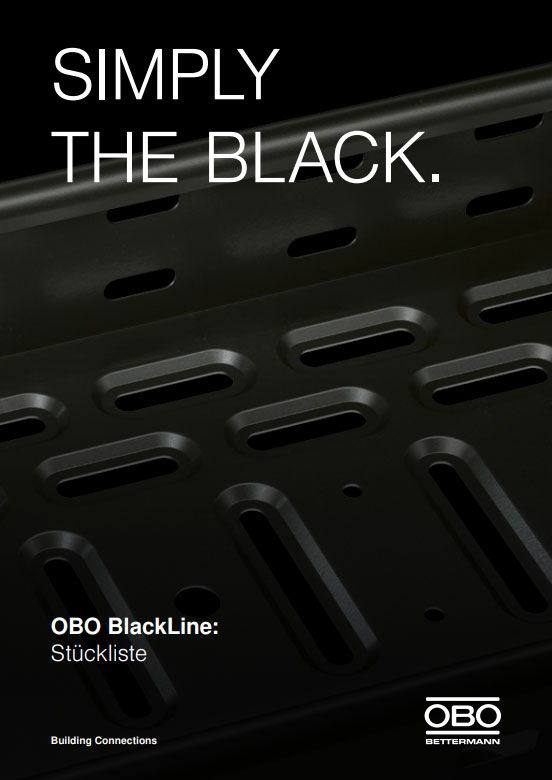 OBO BlackLine Broschüre Stückliste